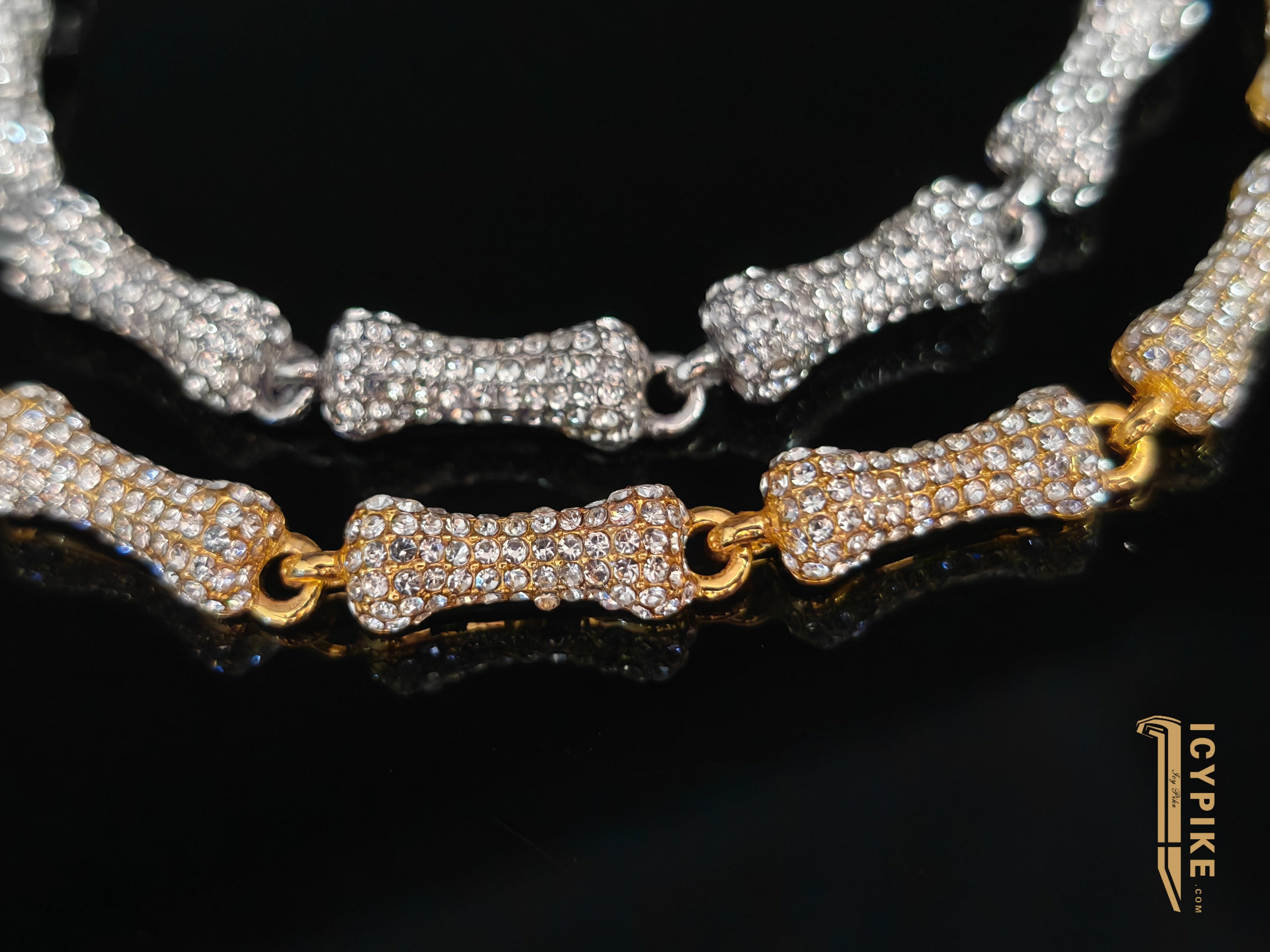 6.5mm Gold Plated Bone Bracelet - {{ cuban link}} Bracelet