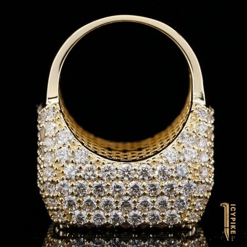 Ring Square Shaped - {{ cuban link}} Ring
